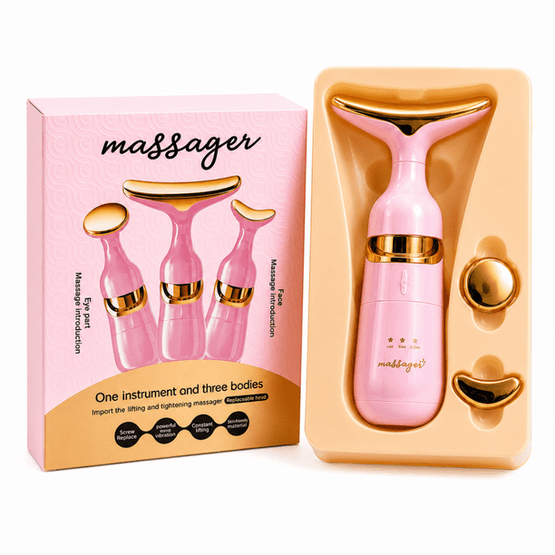 3 in 1 Facial Massager Machine for Face, Anti Wrinkles Face Neck Eyes Massager, Facial Massager Set